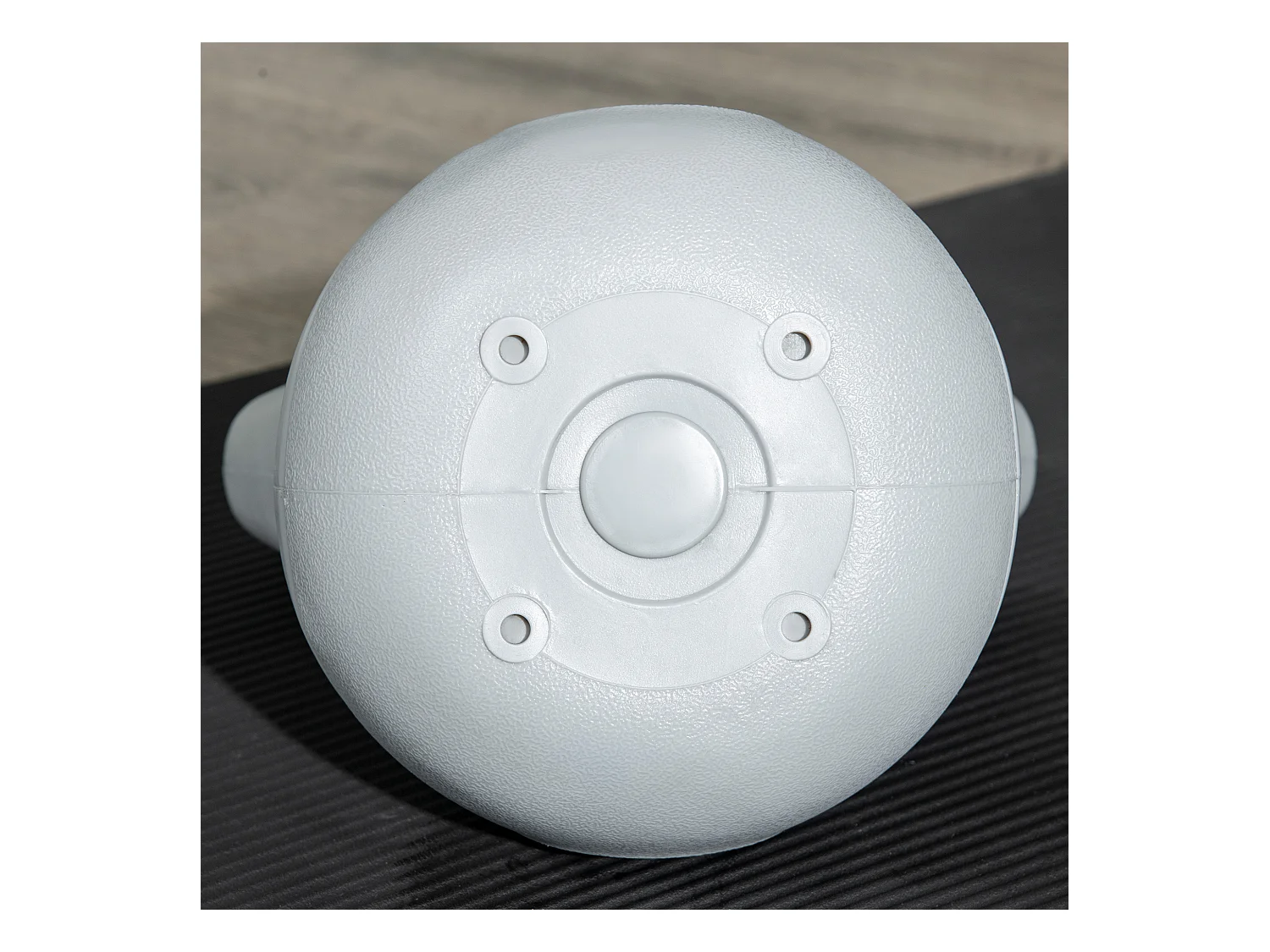 Kettlebell 12 KG, poids de sol pour entraînement, plastique, bleu (24x17x28 cm)