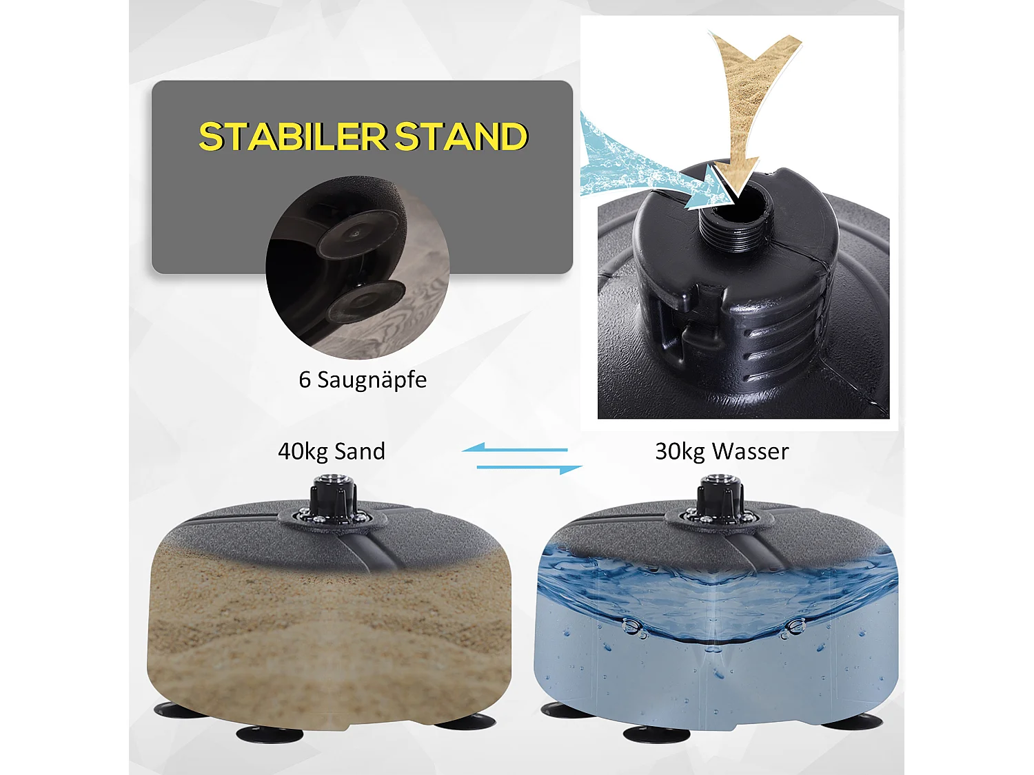 Punchingball avec support, ajustable en hauteur 136-154 cm, cuir synthétique, rouge (48x48x154 cm)