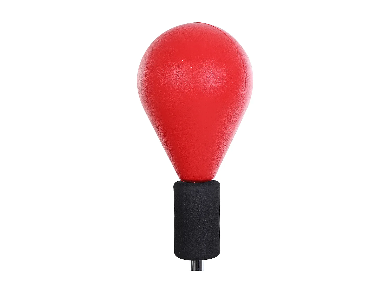 Punchingball avec support, ajustable en hauteur 136-154 cm, cuir synthétique, rouge (48x48x154 cm)