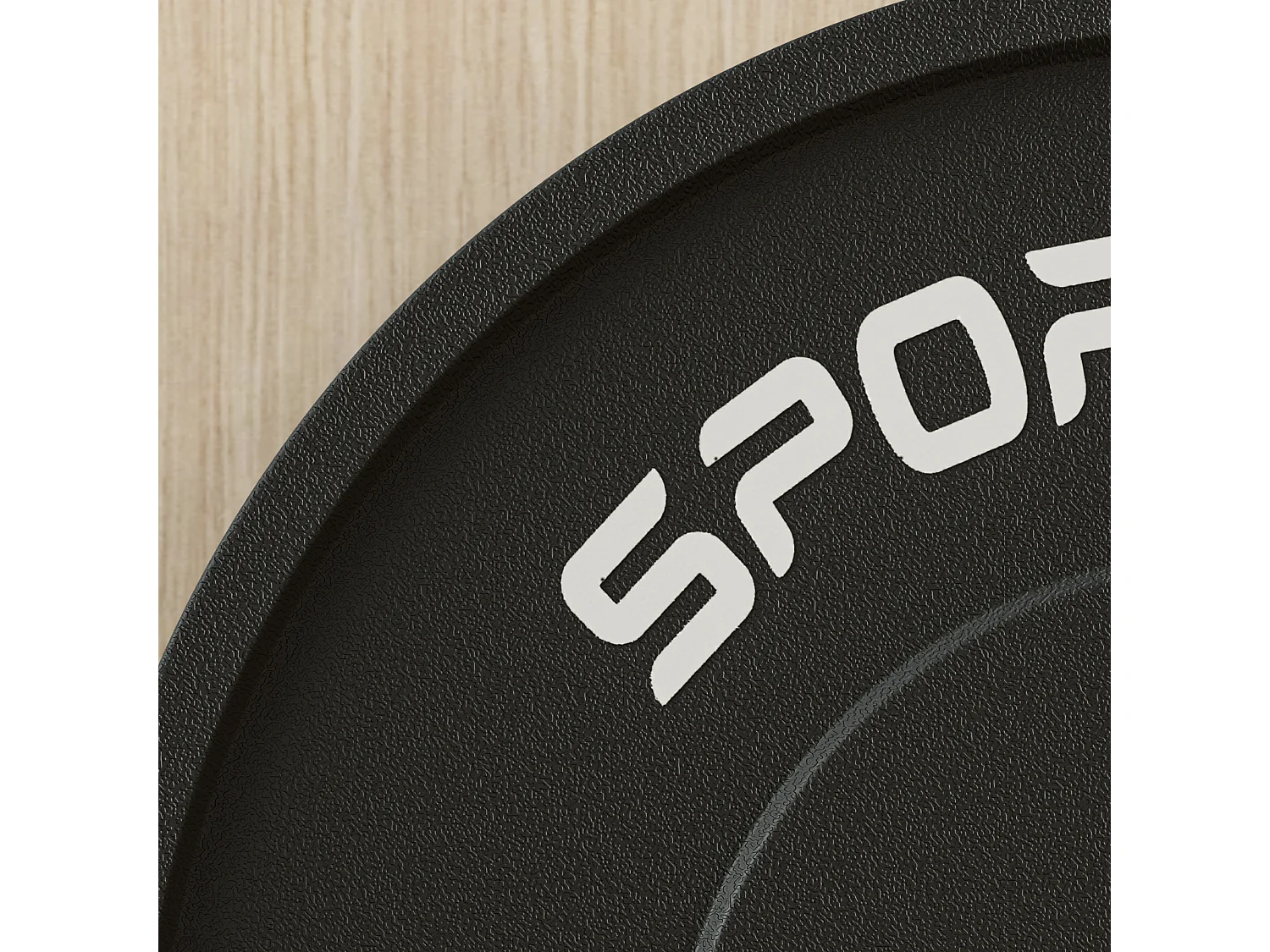 Set de 2 disques de poids 10kg, caoutchouc, trou Ø50mm, noir (45x45x4cm)