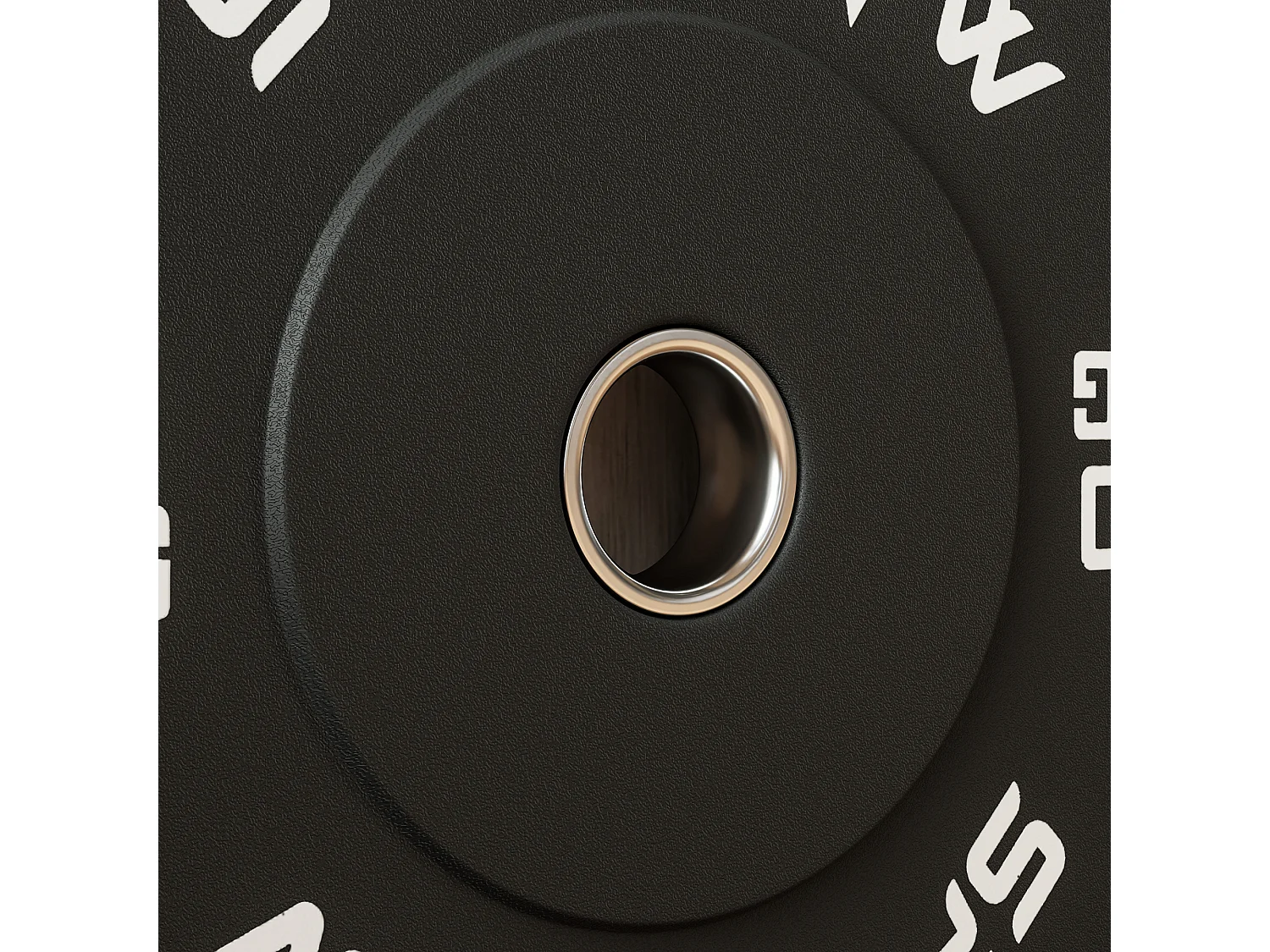 Set de 2 disques de poids 10kg, caoutchouc, trou Ø50mm, noir (45x45x4cm)