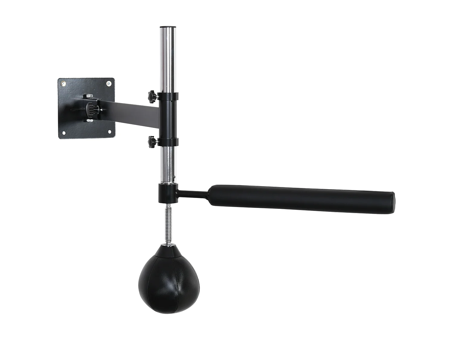 Support de boxe avec Speedball, 360° Pivotant, Réglable, Acier, Noir (79x72x20 cm)