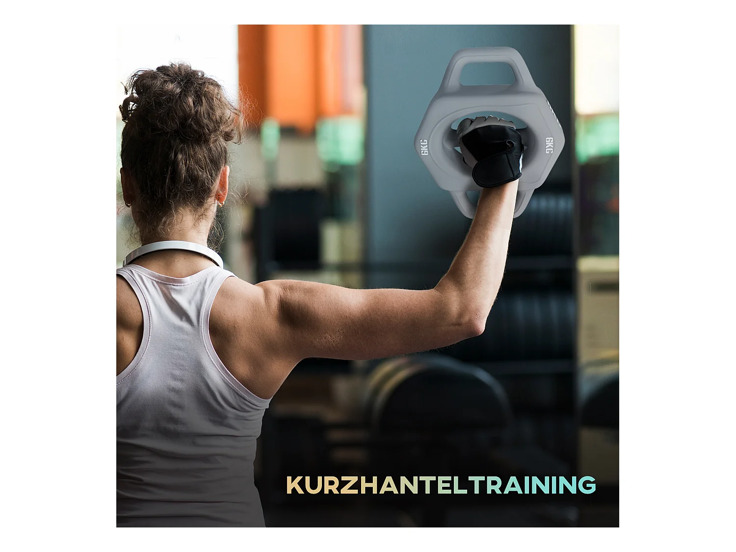 3-in-1 halter, 6 kg, multifunctioneel met kunststof behuizing, grijs (25x20x6 cm)