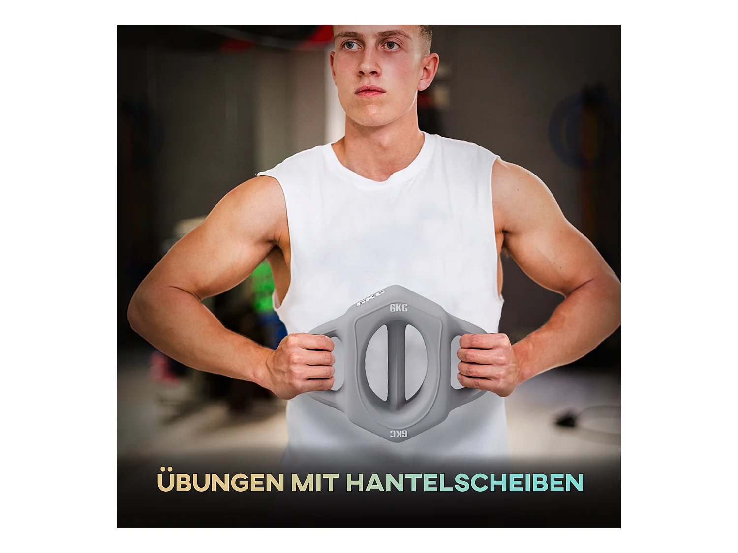 3-in-1 halter, 6 kg, multifunctioneel met kunststof behuizing, grijs (25x20x6 cm)