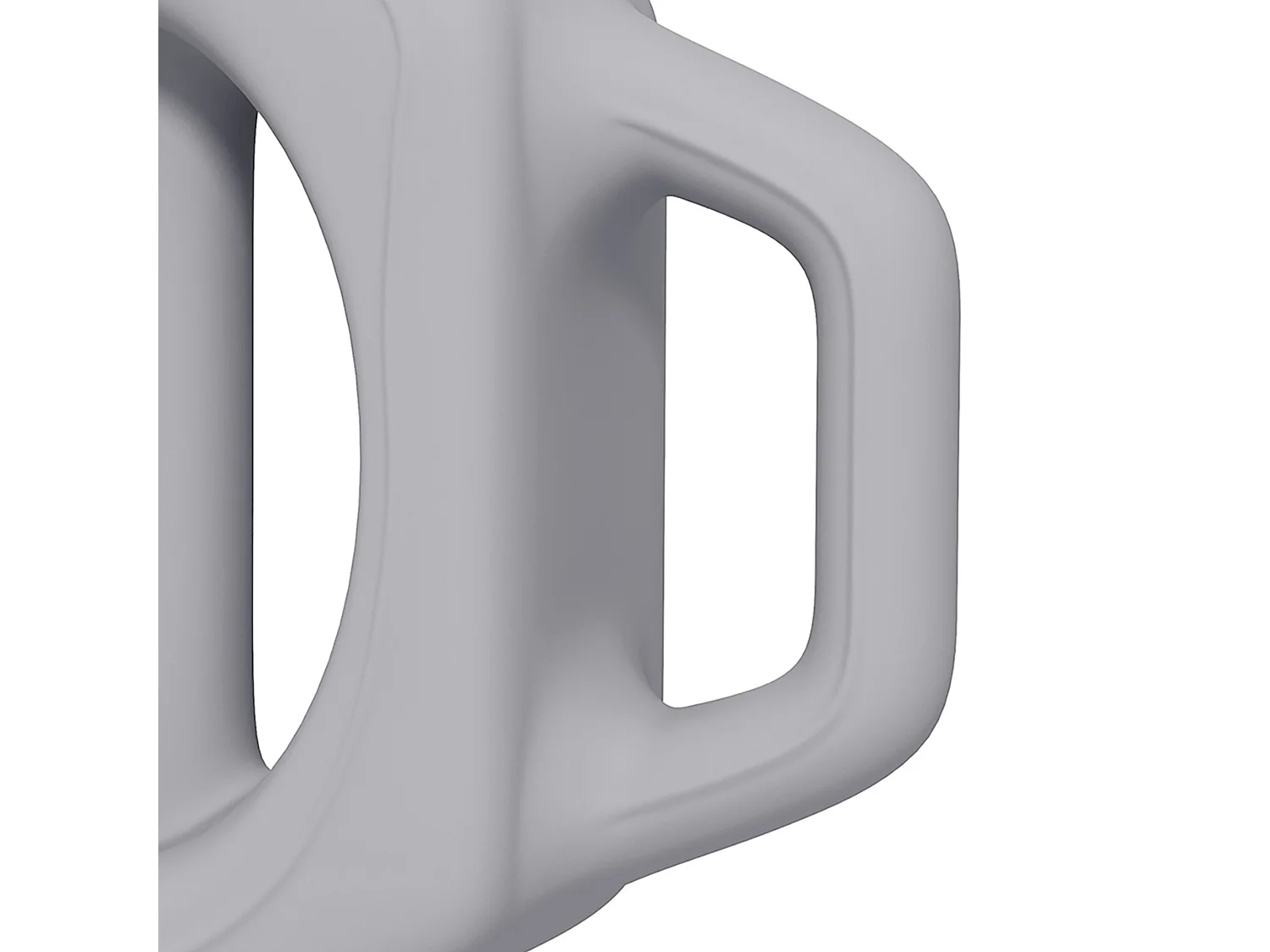 Haltère 3-en-1, 6 kg, multifonction avec coque en plastique, gris (25x20x6 cm)