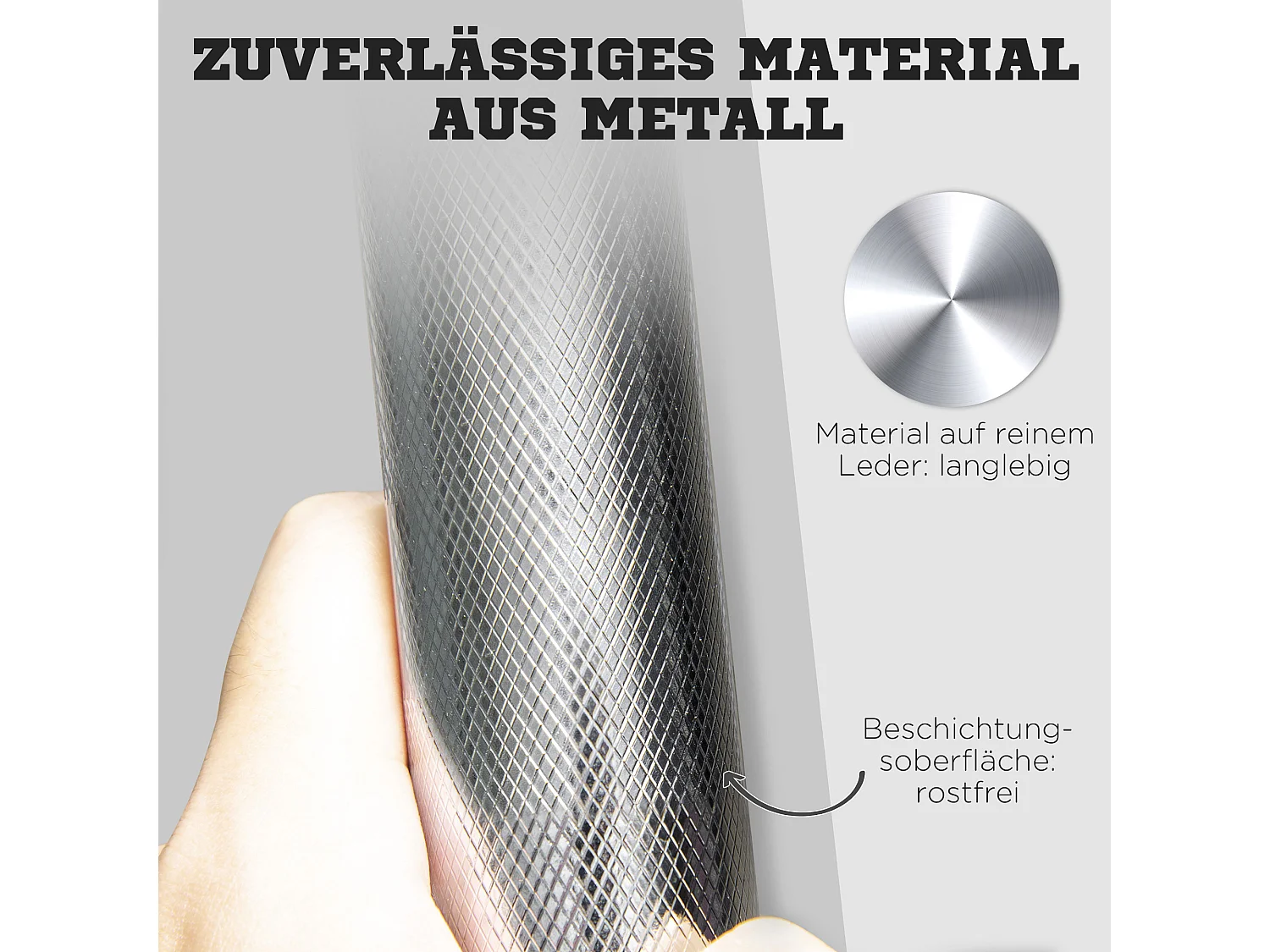 Set d’haltères réglables 2 en 1, fonte, noir, avec barre de connexion antirouille (95x16x16cm)