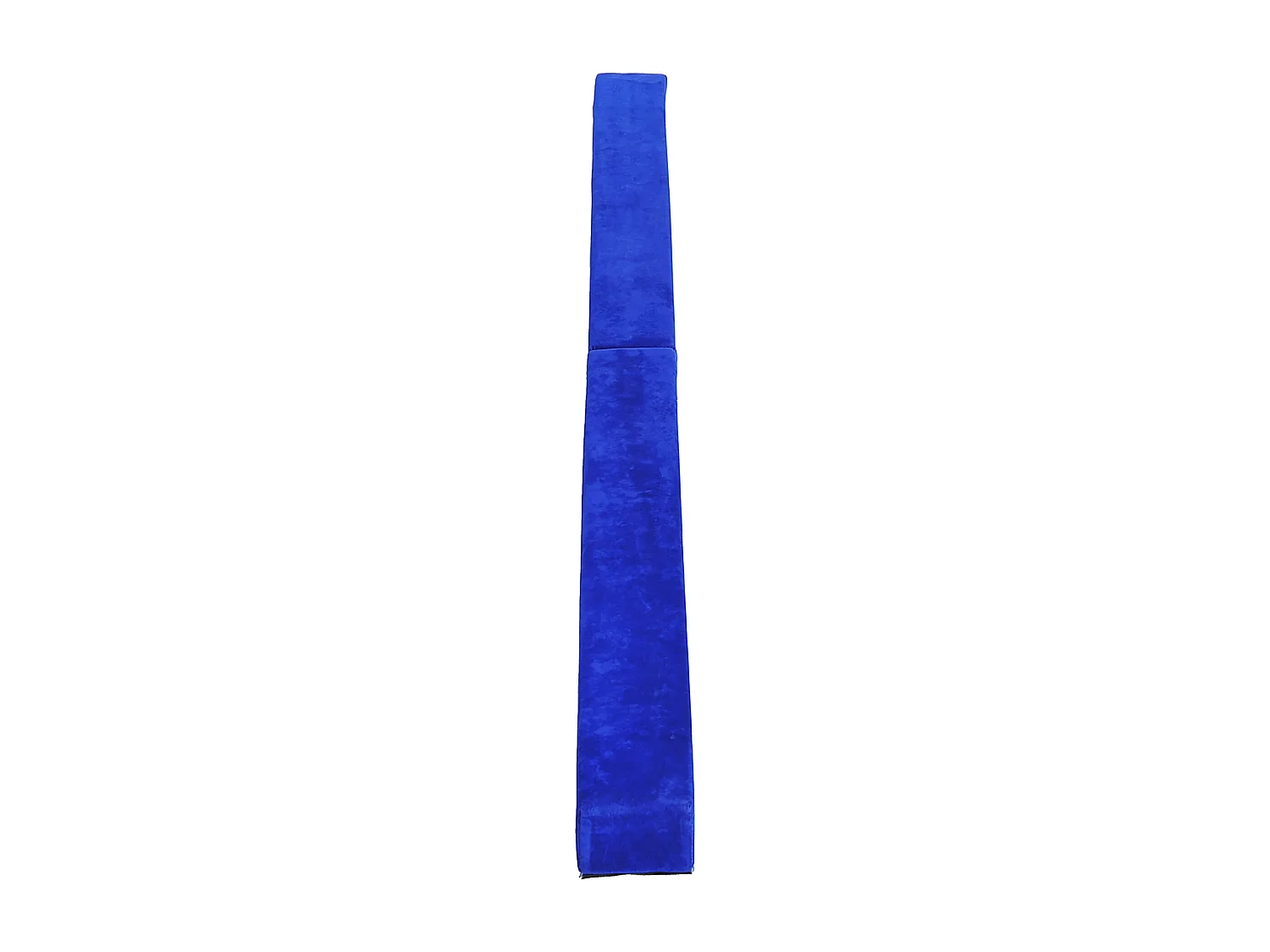 Poutre de gymnastique pliable pour intérieur et extérieur, en cuir suédé, jusqu'à 120 kg, bleu (210x10x6.5 cm)