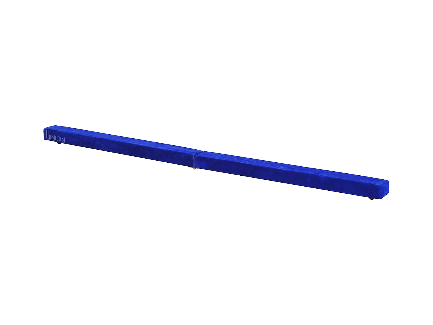 Viga de gimnasia plegable para interior y exterior, piel serraje, hasta 120 kg, color azul (210x10x6,5 cm)