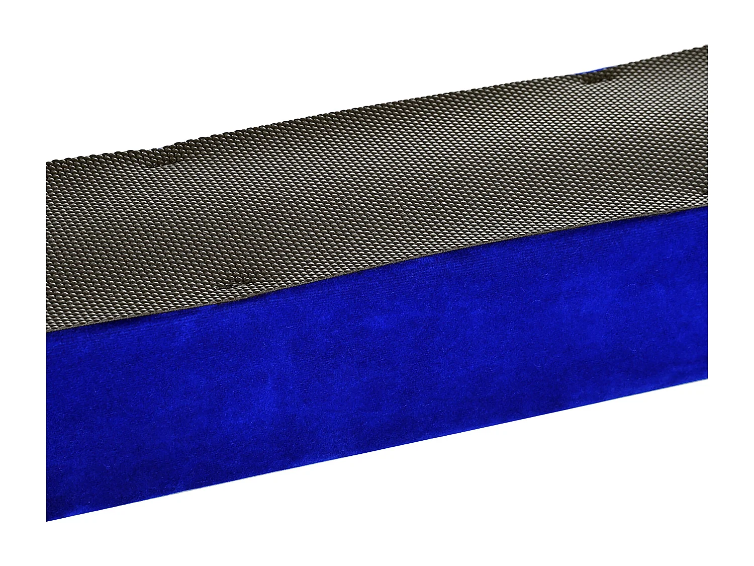 Poutre de gymnastique pliable pour intérieur et extérieur, en cuir suédé, jusqu'à 120 kg, bleu (210x10x6.5 cm)