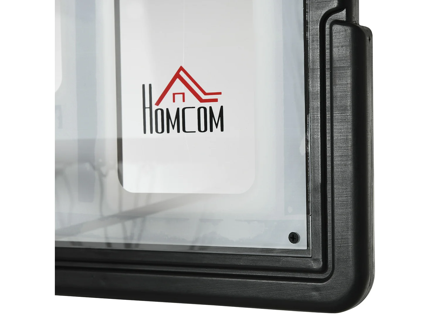 Panier de basket réglable en hauteur 260-310 cm avec roulettes, cadre en acier et PVC, noir (90x60x310cm)