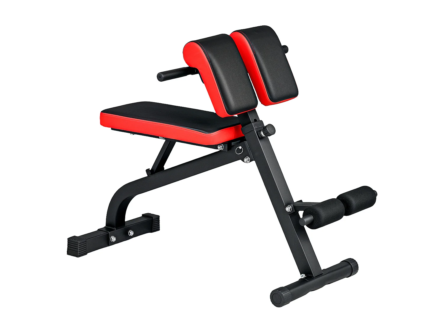 Banc de musculation pliable, réglable, polyvalent, cuir synthétique, noir (103x65x67-98cm)