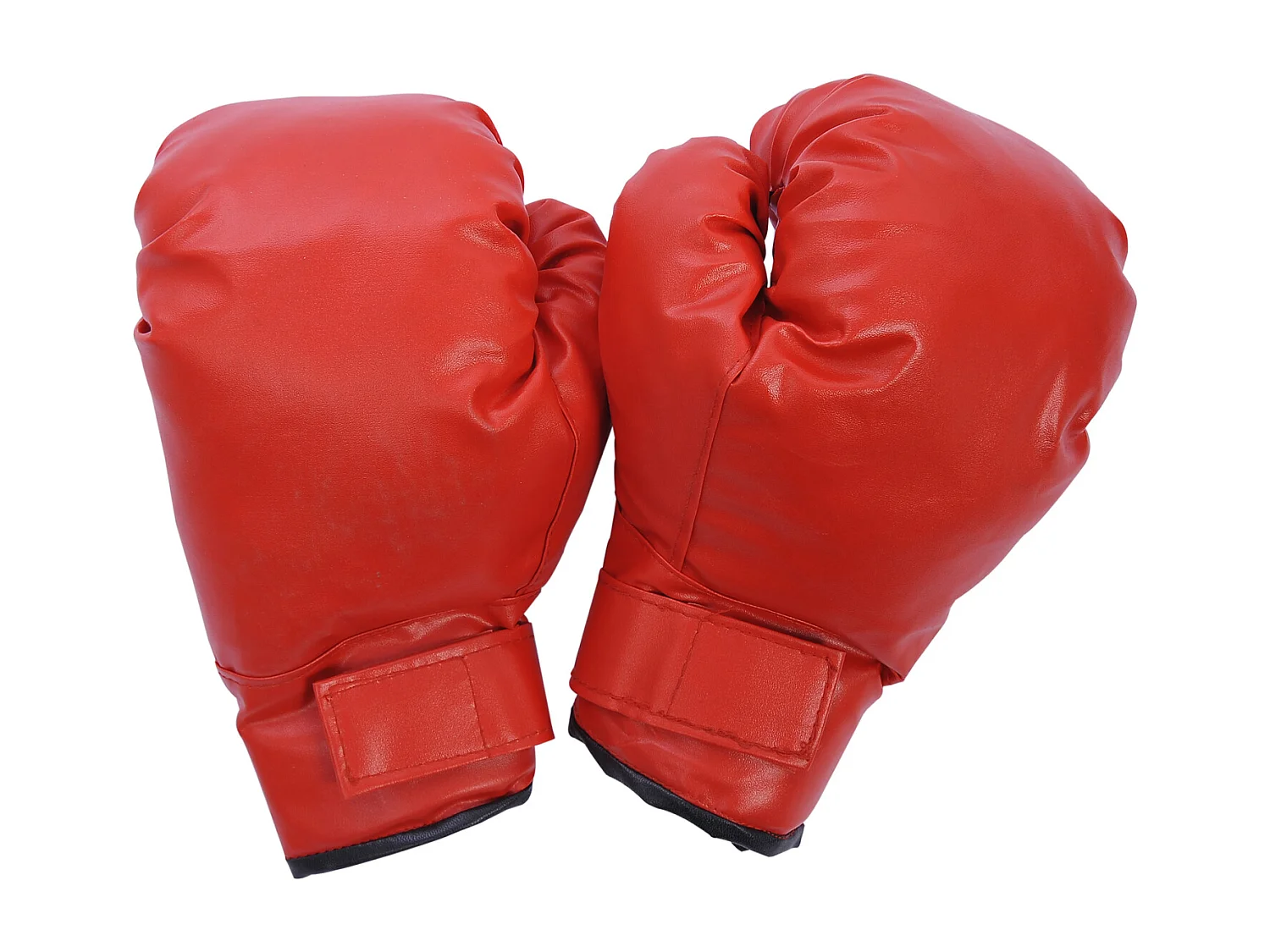 Sac de frappe autoportant réglable, cuir synthétique, rouge (43x43x145cm)