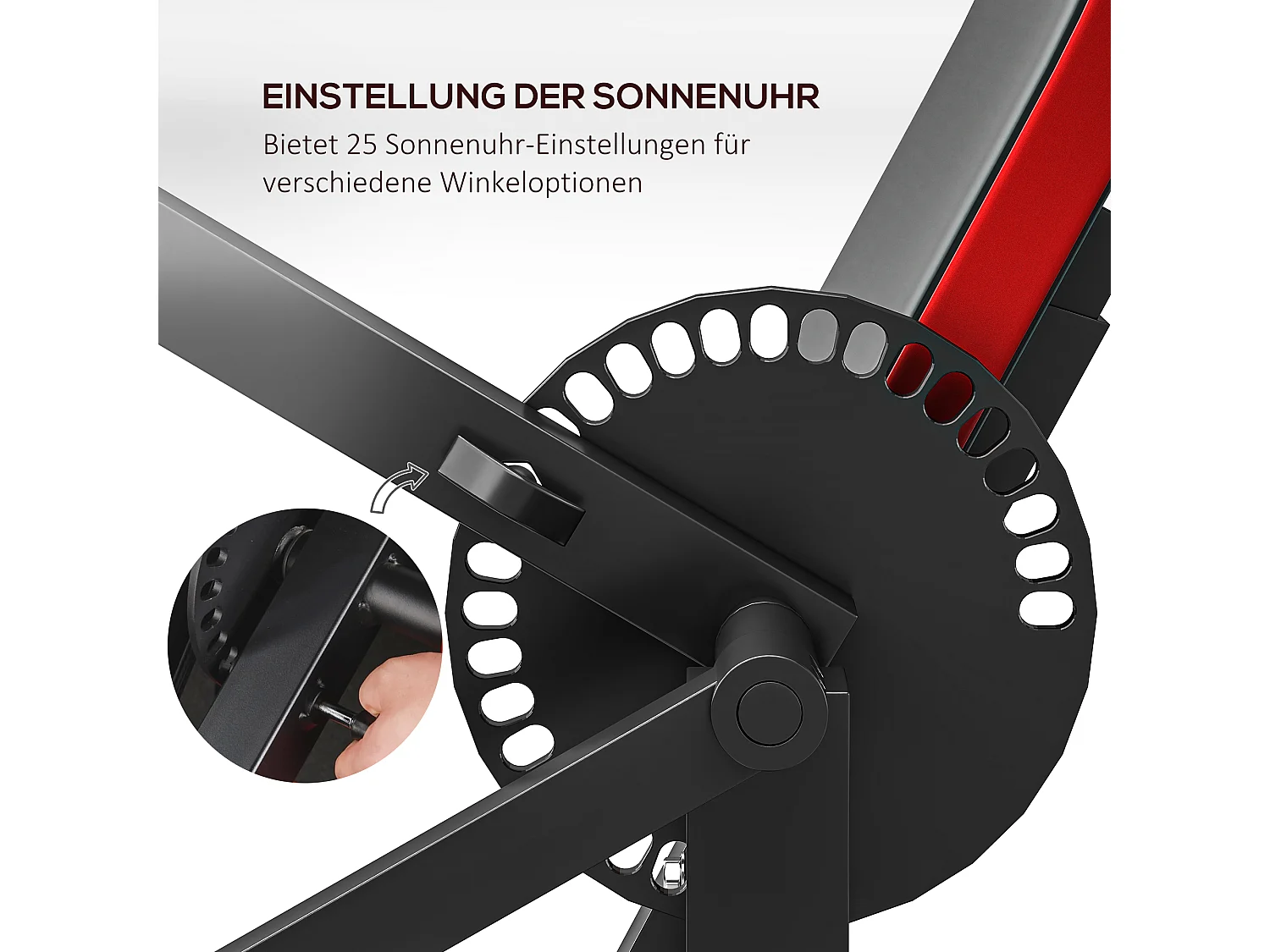 Biceps- en triceps curl-gewichtsbank, 5-positie verstelbare zitting, zwart imitatieleer (105x95x80cm)