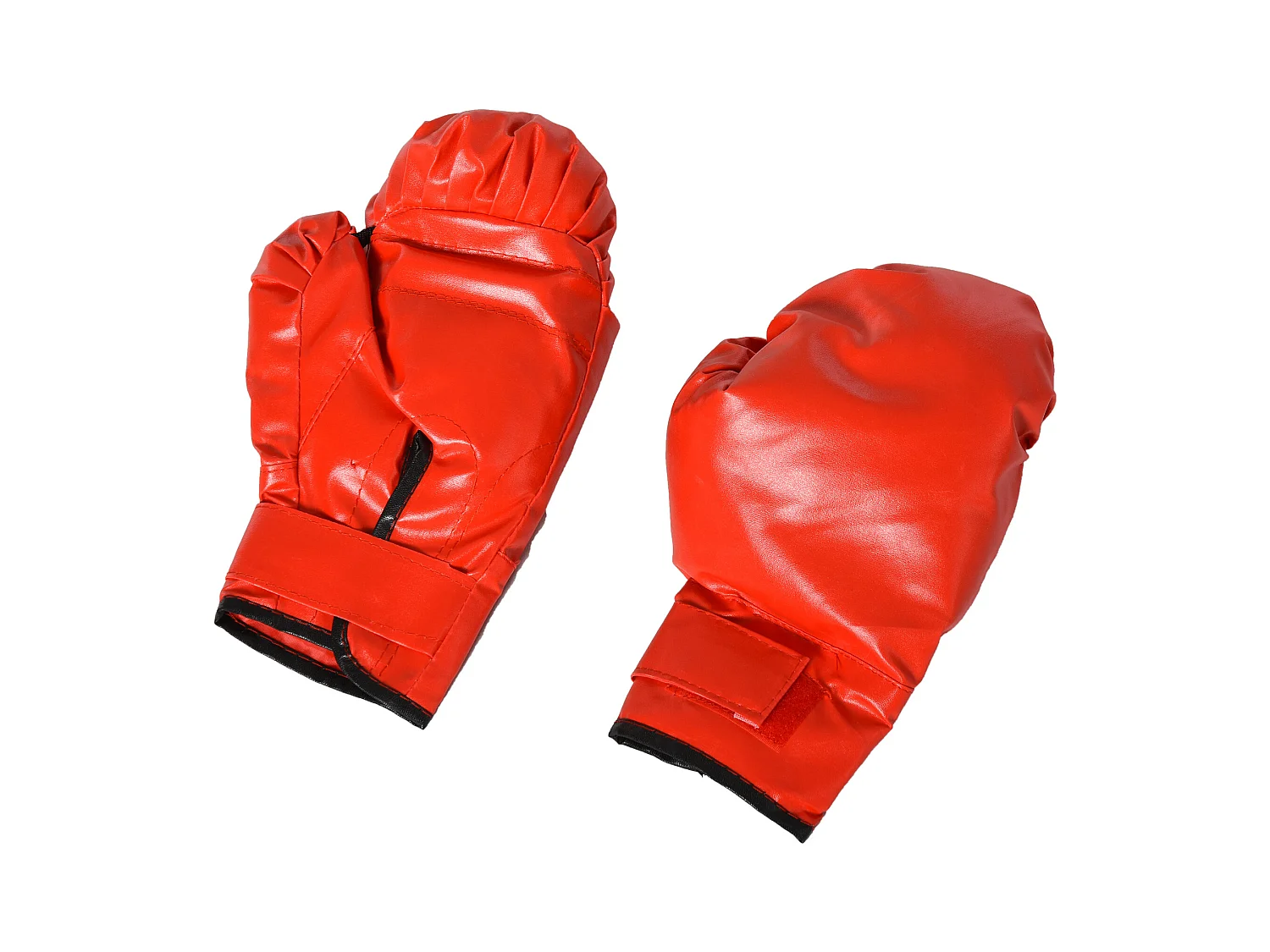 Sac de frappe avec gants, rempli, pour adultes et adolescents, PVC, noir-rouge, Ø30x120 cm (16 kg)