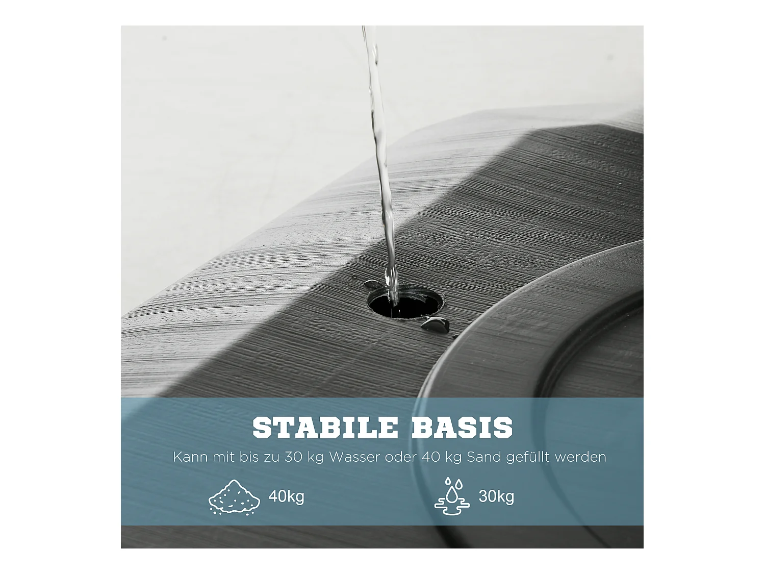 Panier de basketball réglable en hauteur 293-350 cm, avec panneau en acier et roulettes pour jardin et terrain de sport, noir (111x70.5x350 cm)