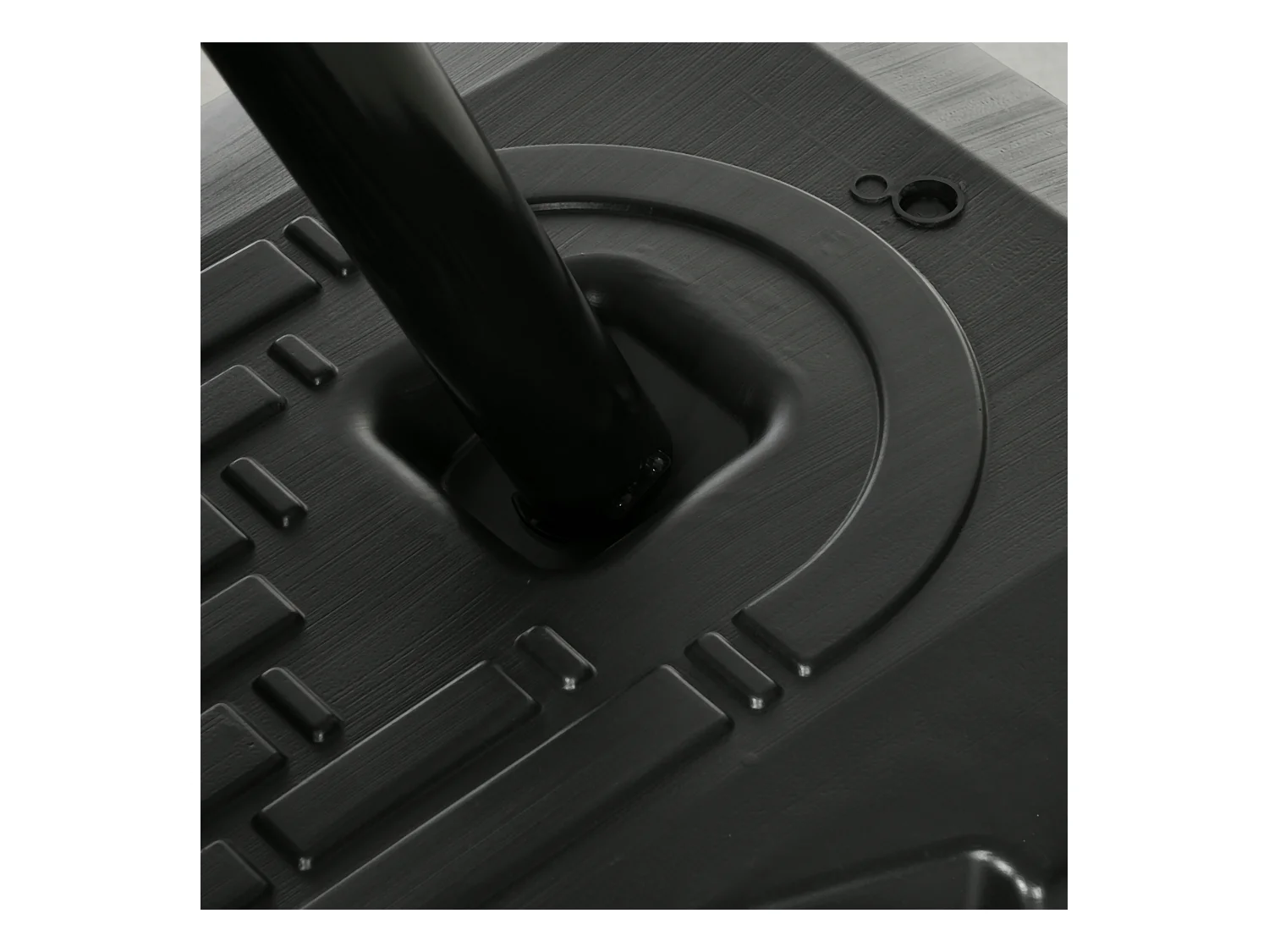 Panier de basketball réglable en hauteur 293-350 cm, avec panneau en acier et roulettes pour jardin et terrain de sport, noir (111x70.5x350 cm)