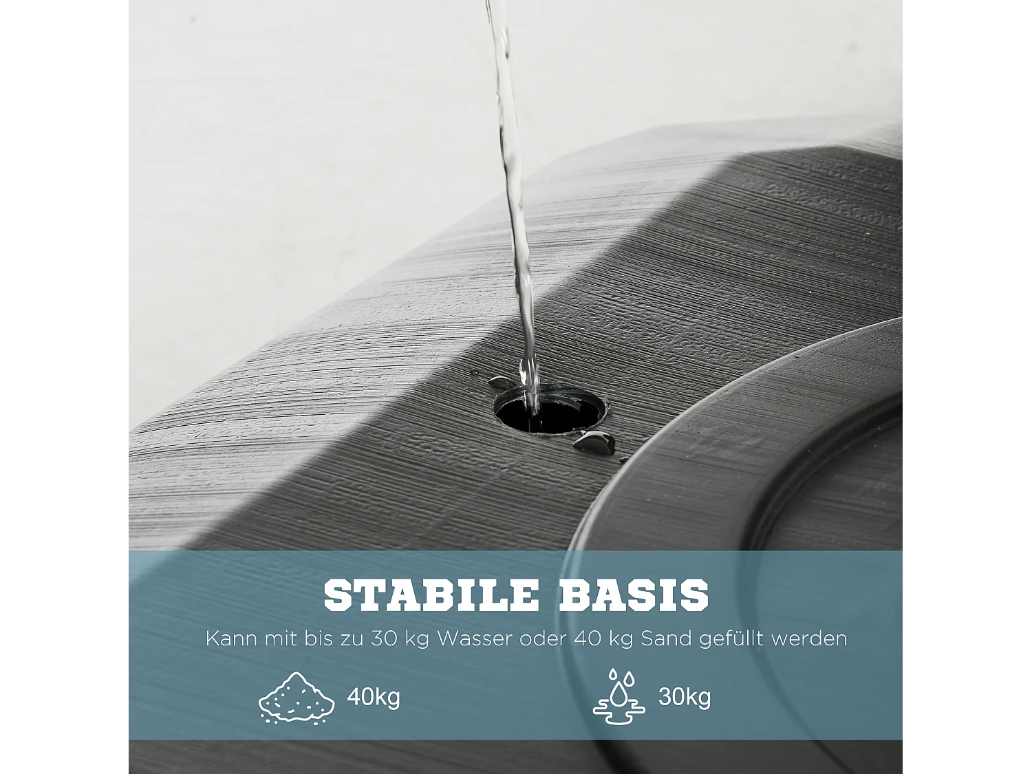 Panier de basketball réglable en hauteur 293-350 cm, avec panneau en acier et roulettes pour jardin et terrain de sport, noir (111x70.5x350 cm)