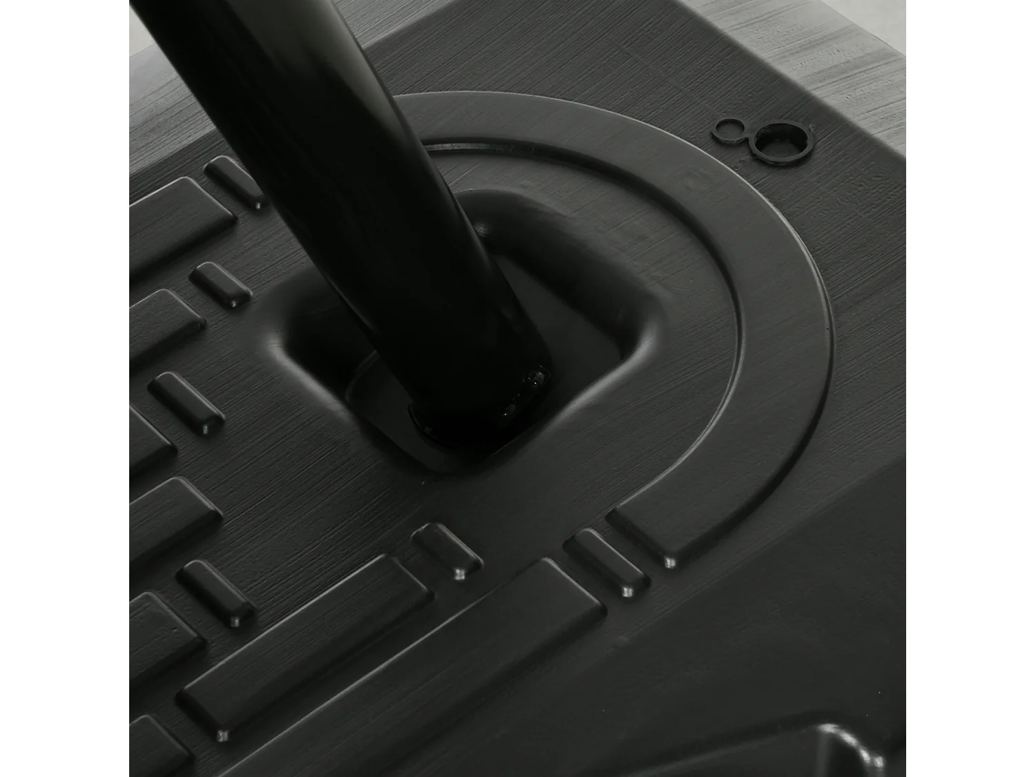 Panier de basketball réglable en hauteur 293-350 cm, avec panneau en acier et roulettes pour jardin et terrain de sport, noir (111x70.5x350 cm)