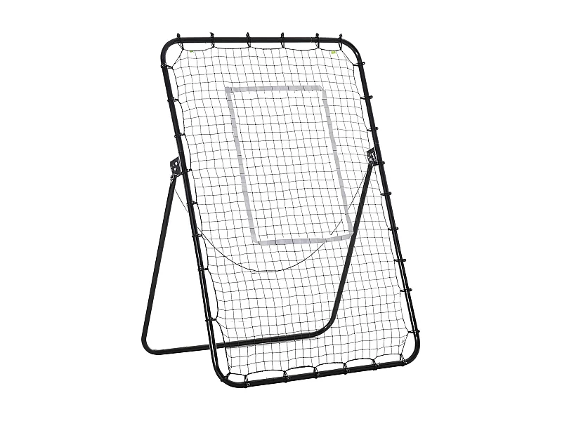 Rebondisseur Football, Pliable, Réglable, Métal, Noir (123x73x178.5 cm)