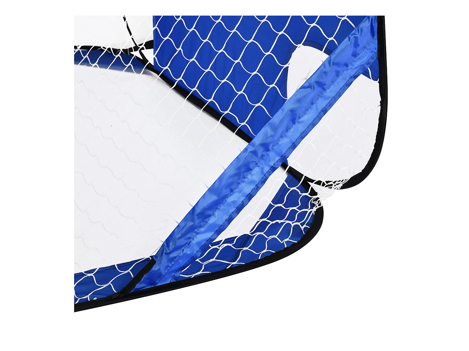 But de football Pop-Up, 2 pièces, portable et pliable, avec sac de transport, bleu (123x80x80 cm)