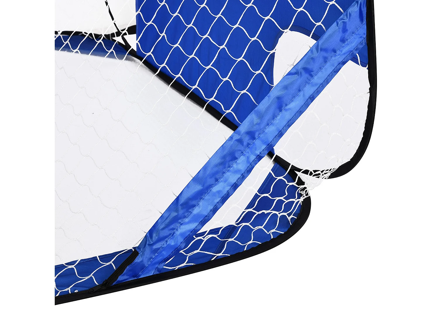 But de football Pop-Up, 2 pièces, portable et pliable, avec sac de transport, bleu (123x80x80 cm)