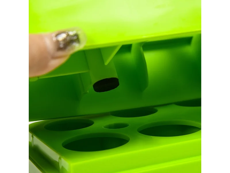 Stepper d'aérobic réglable en 3 hauteurs, plastique résistant, gris/vert, jusqu'à 150 kg (78x28x20 cm)