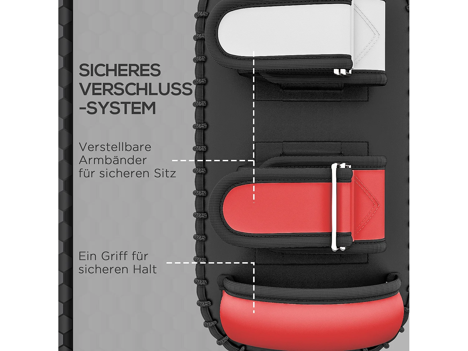 Gants de frappe Muay Thai, pour entraînement et fitness, simili cuir, noir (38x20x18 cm)