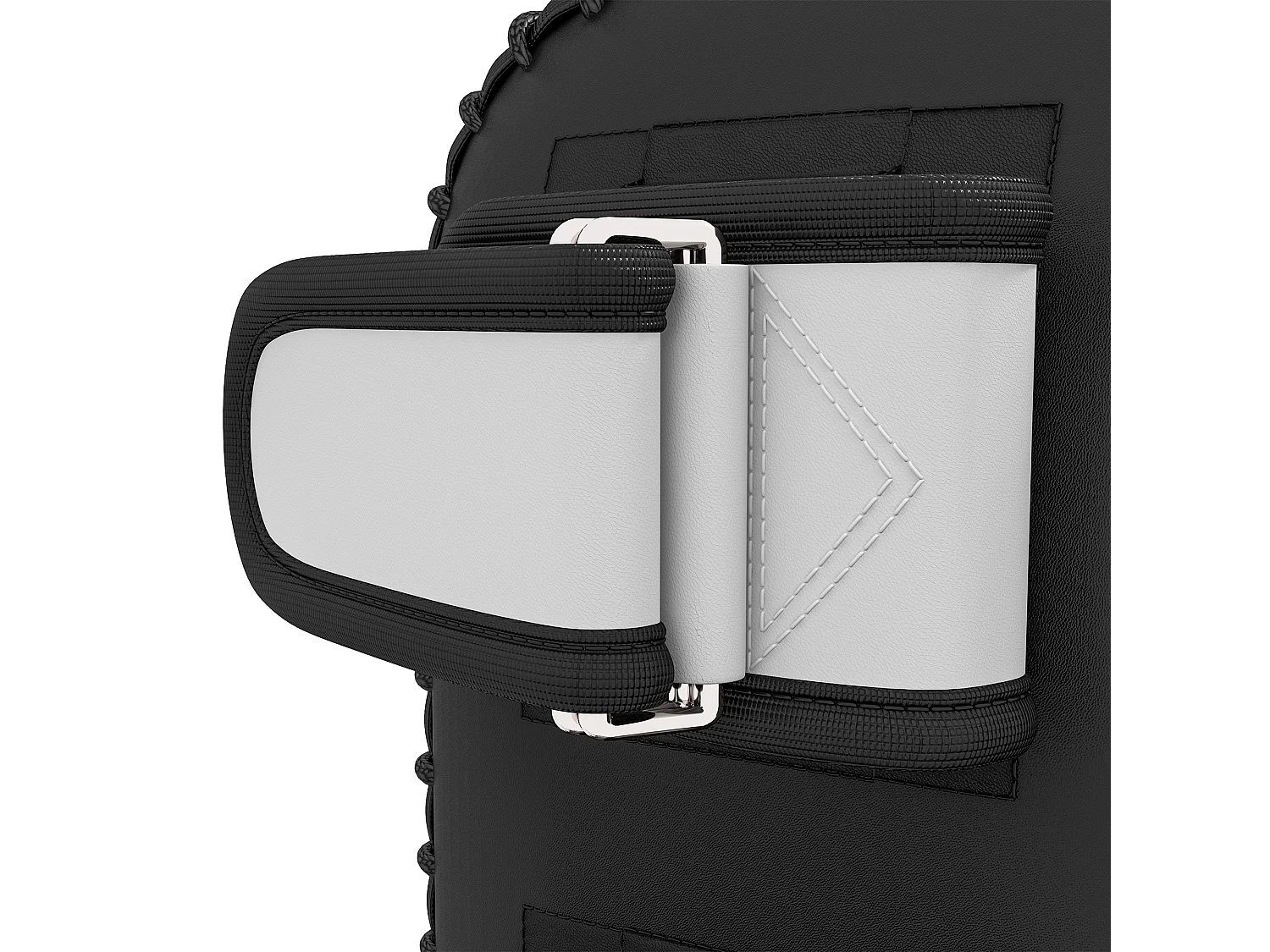 Gants de frappe Muay Thai, pour entraînement et fitness, simili cuir, noir (38x20x18 cm)