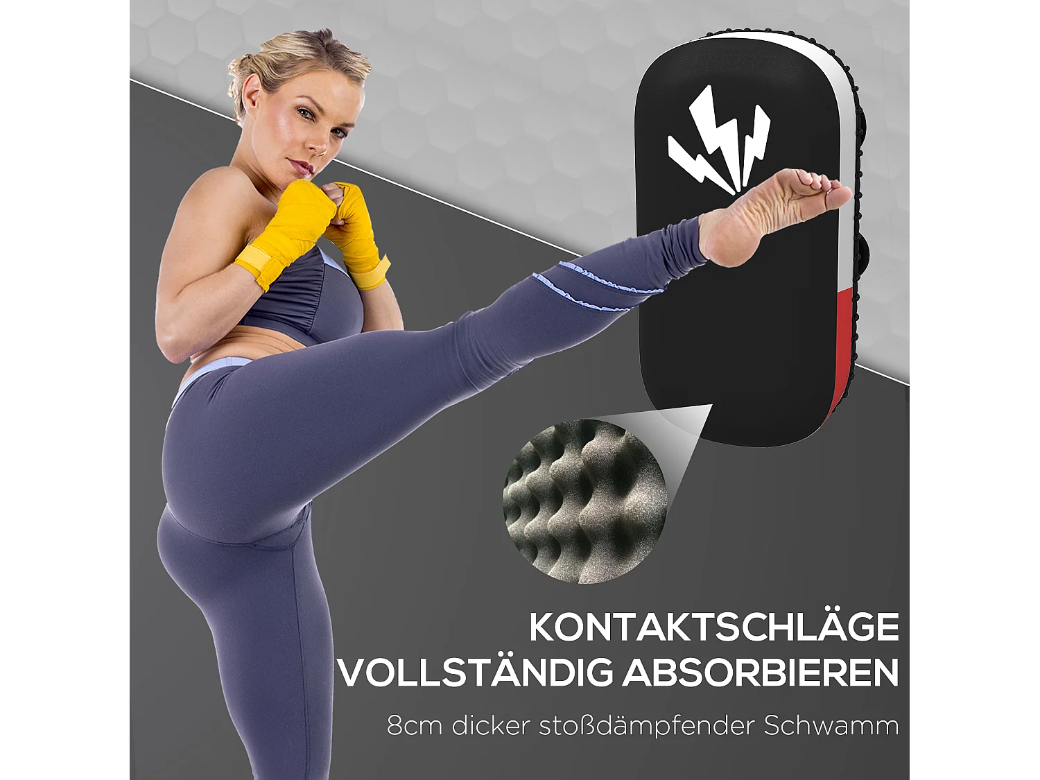 Gants de frappe Muay Thai, pour entraînement et fitness, simili cuir, noir (38x20x18 cm)