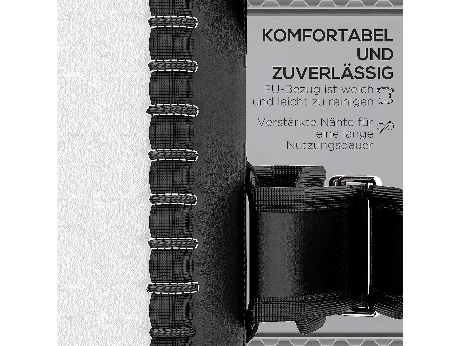 Gants de frappe Muay Thai, pour entraînement et fitness, simili cuir, noir (38x20x18 cm)