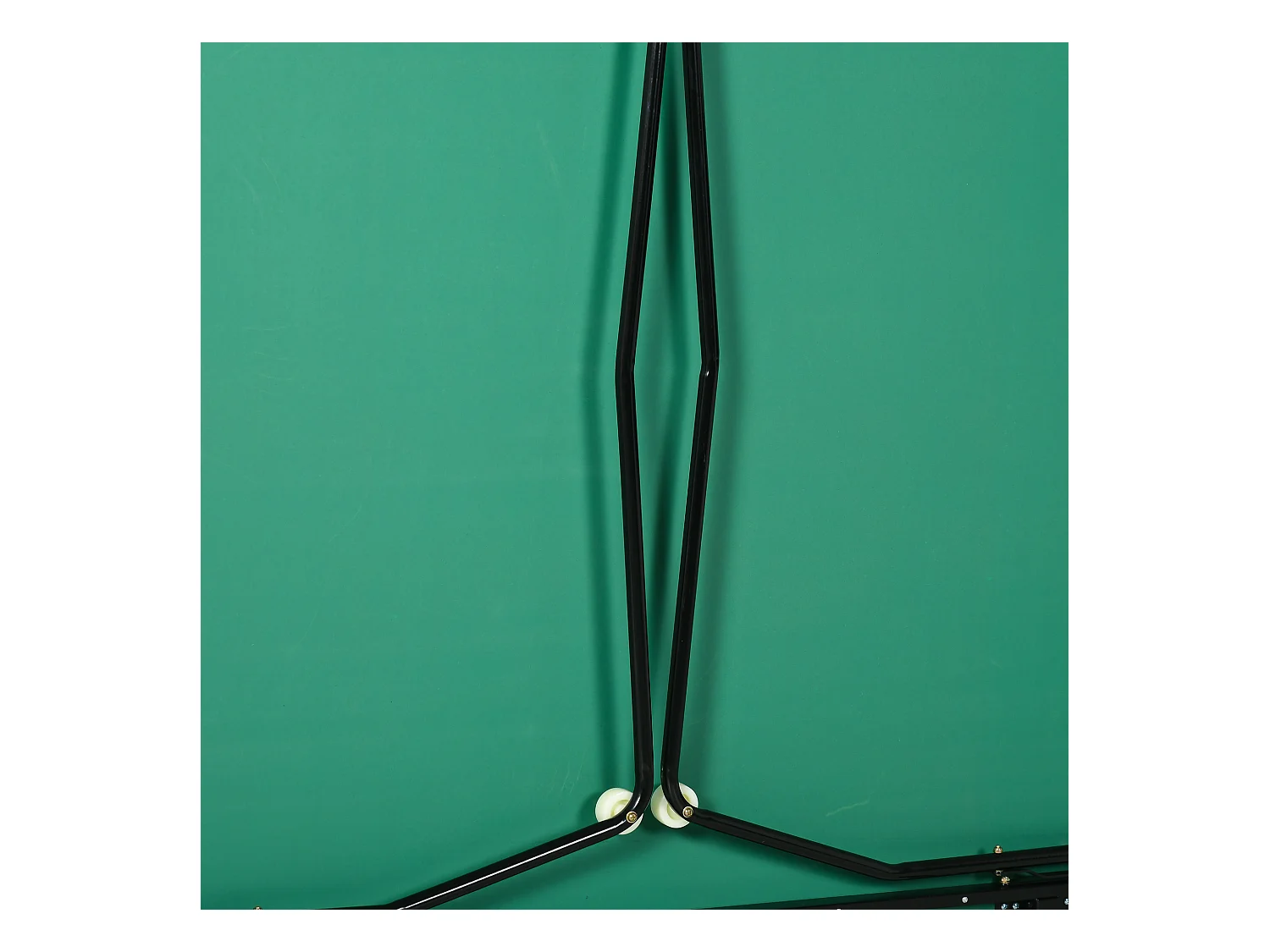 Table de ping-pong pliable intérieur/extérieur, MDF, vert, avec roulettes et accessoires (274x152.5x76 cm)