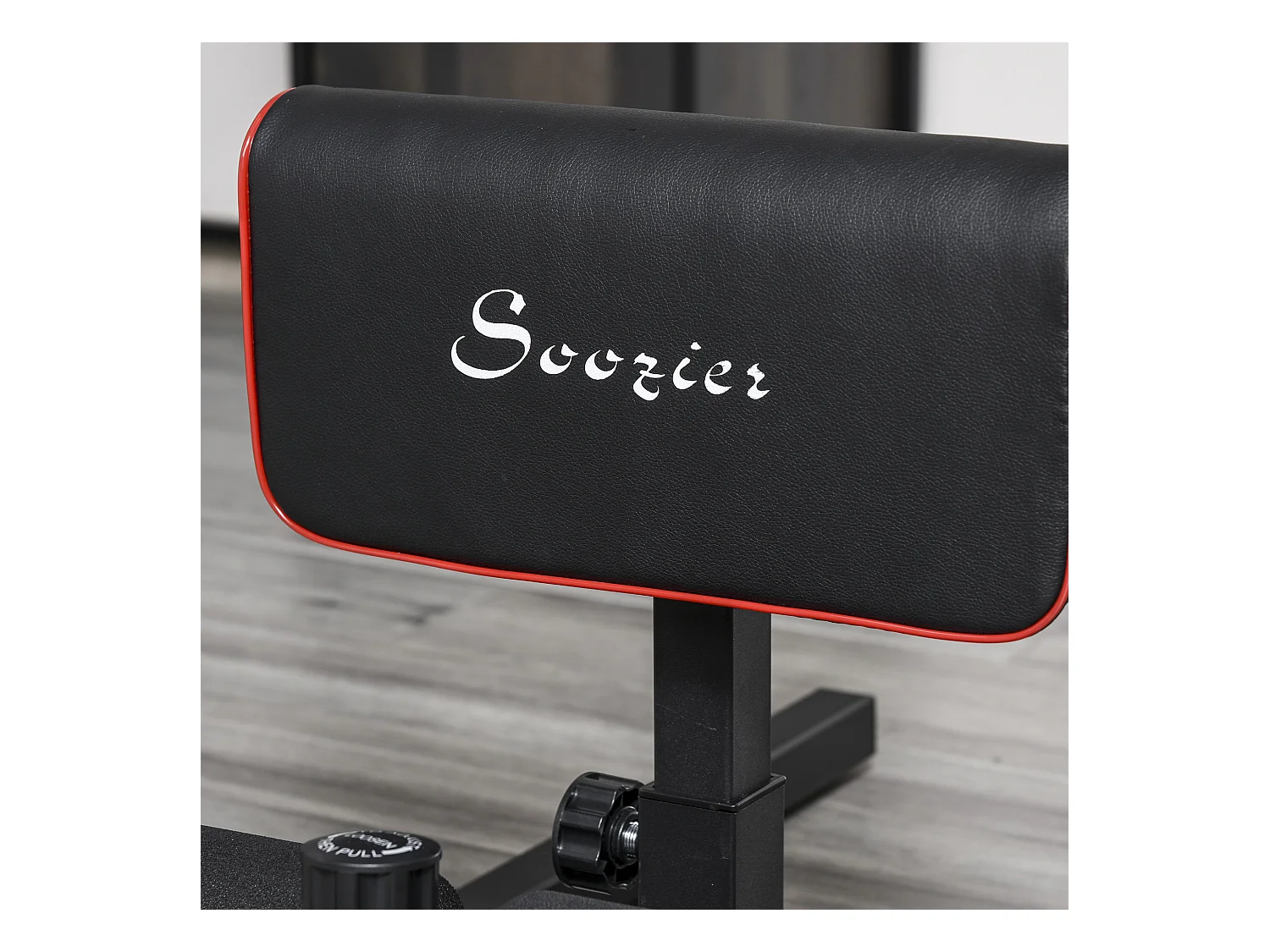 Banc d'entraînement 3 en 1 réglable, acier, noir, pour sissy squats, abdominaux et pompes (50x97x56.5-98 cm)