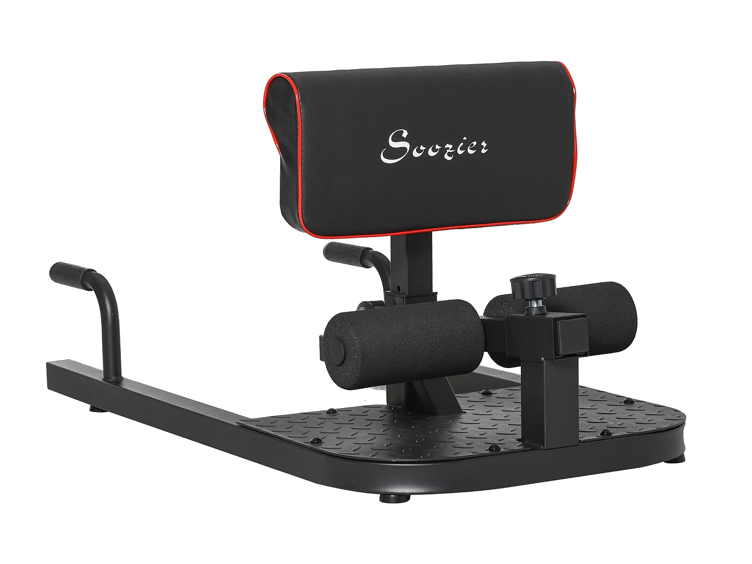 Banc d'entraînement 3 en 1 réglable, acier, noir, pour sissy squats, abdominaux et pompes (50x97x56.5-98 cm)