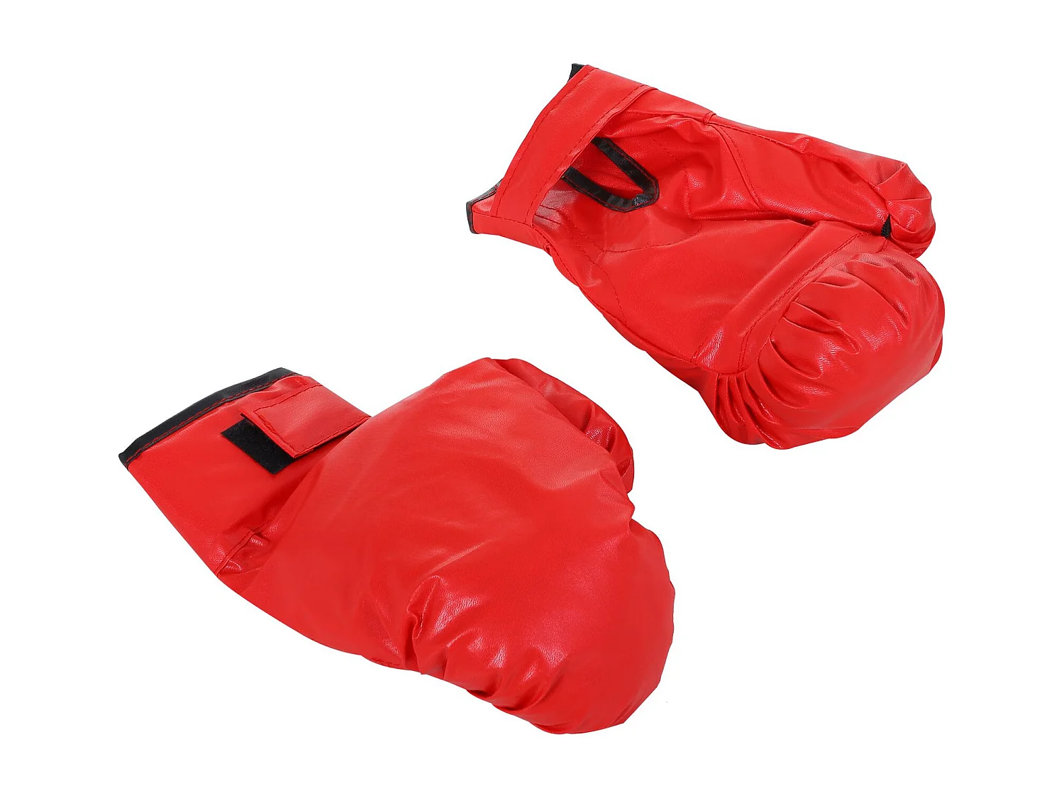 Punching-ball avec support réglable, cuir synthétique, noir (48x48x136-154cm)