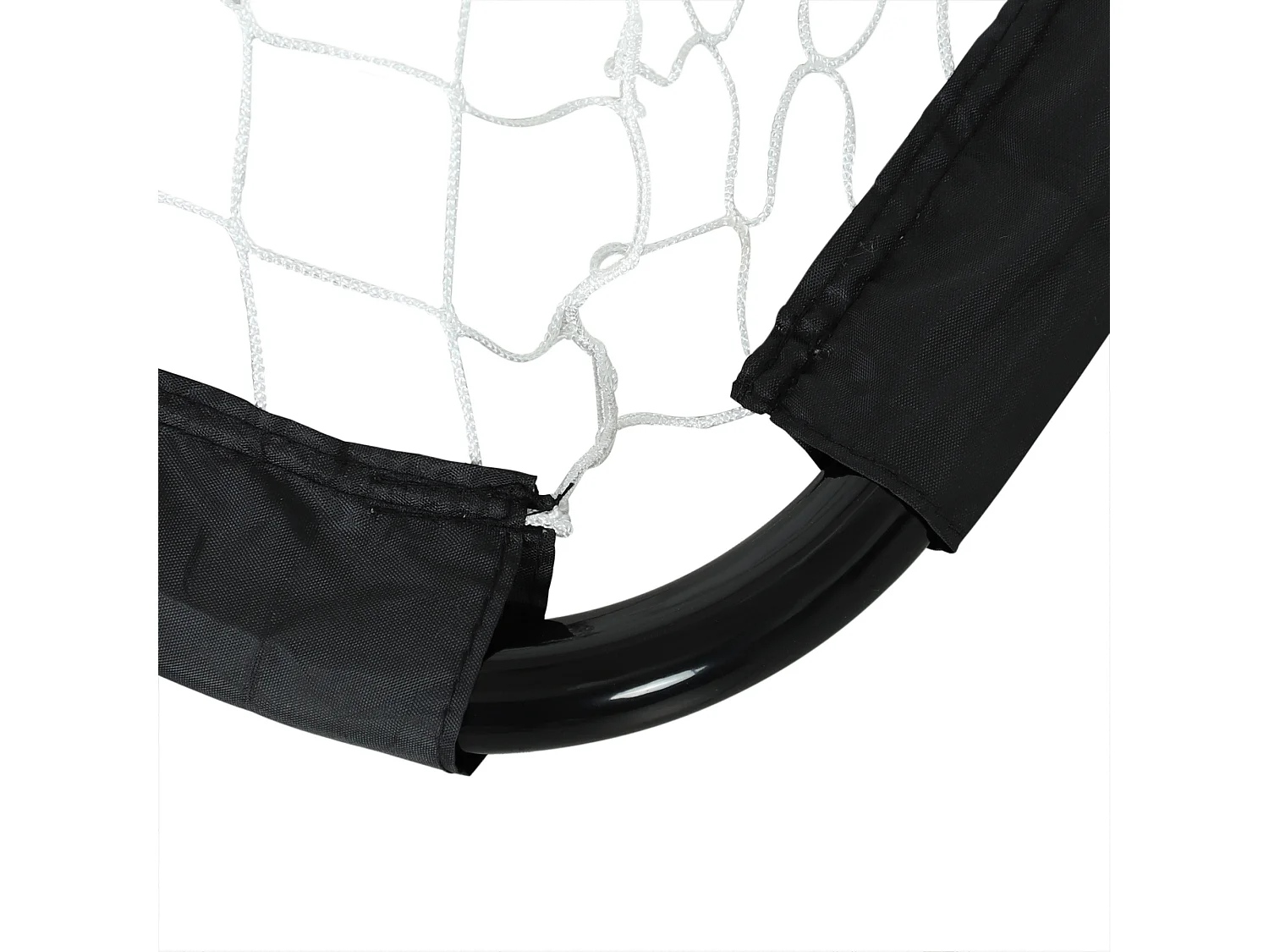 Ensemble de 2 buts de football pliables, cadre en métal, pour enfants et adultes, idéal pour le jardin, noir (90x36x60 cm)