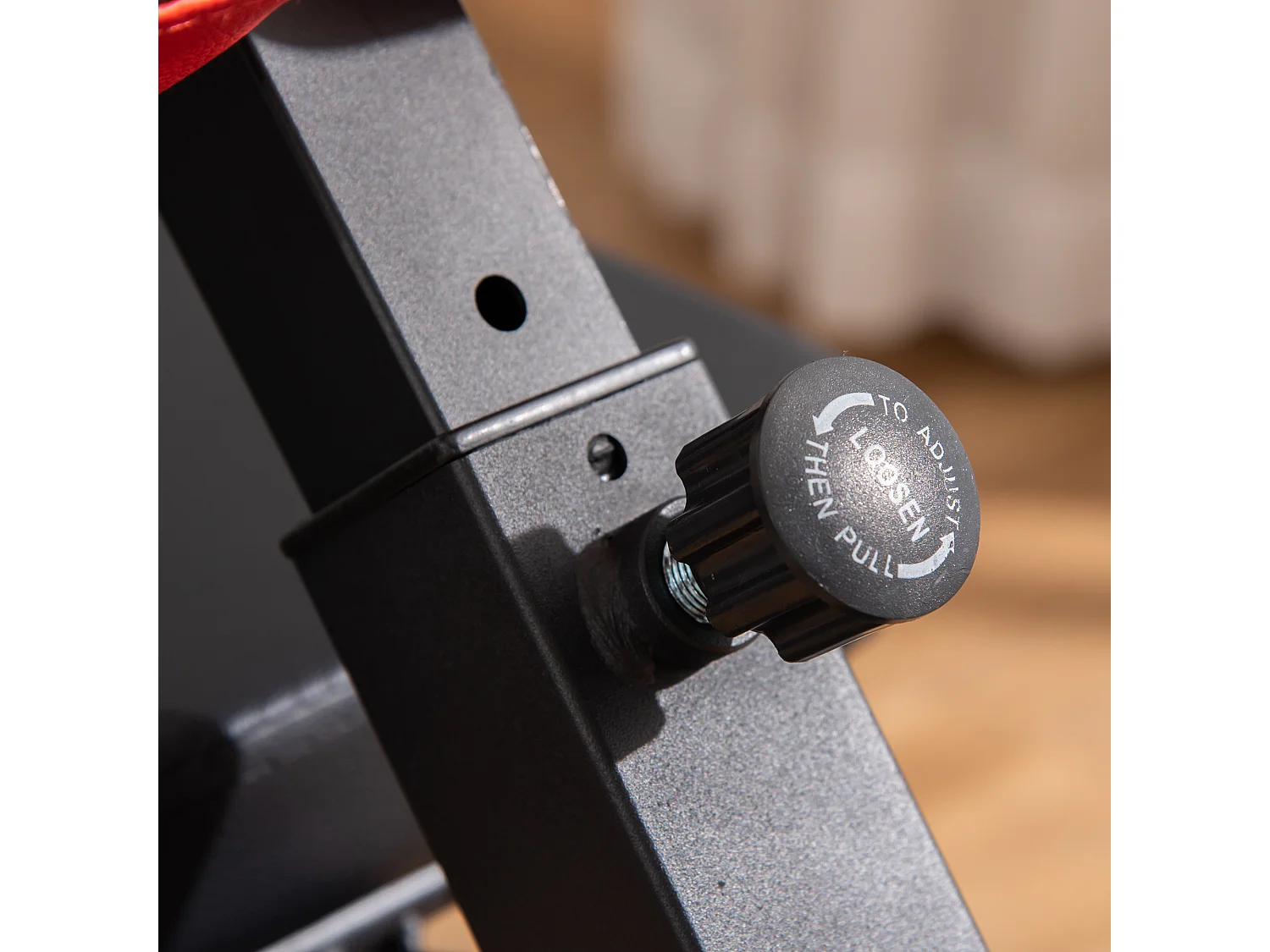 Banc de musculation réglable multifonction, acier, noir, avec repose-pieds et siège ajustable (64x146x73.5-85 cm)