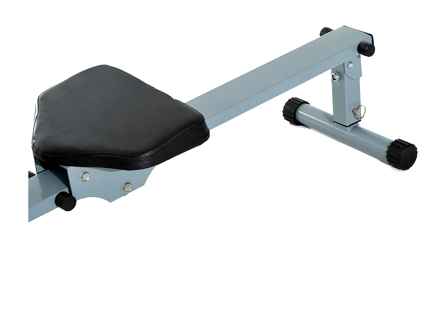 Rameur Réglable avec Affichage LCD, Acier et PVC, Gris (130x47.5x67 cm)