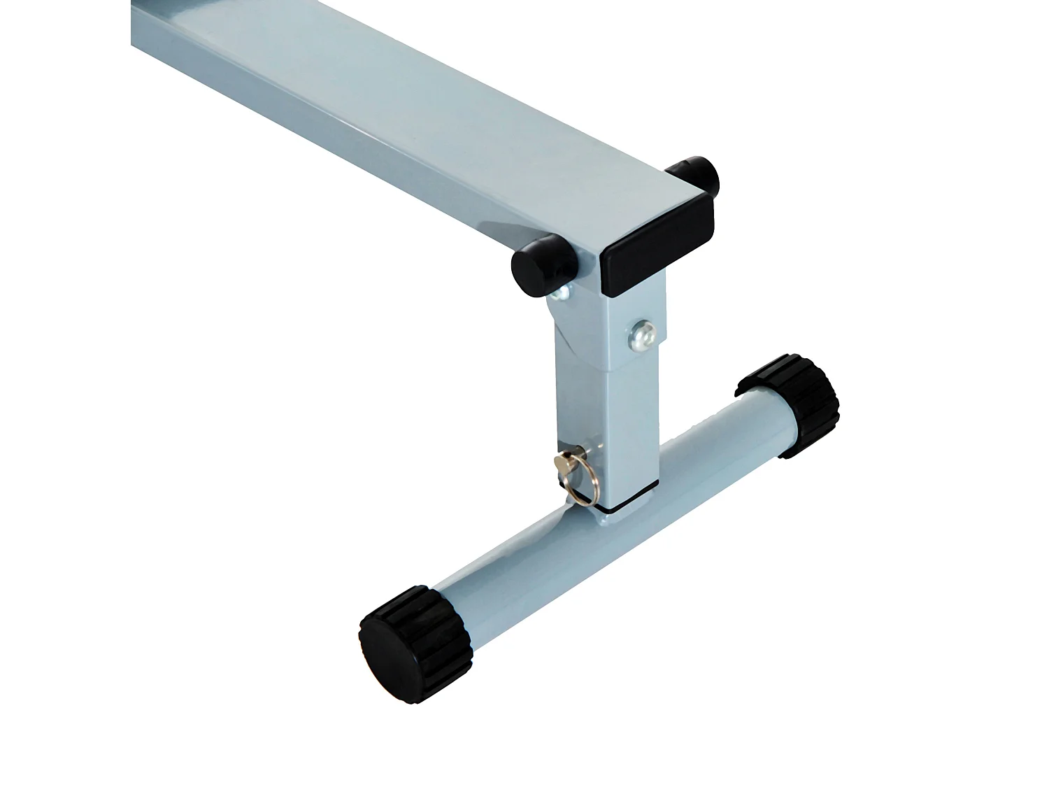 Rameur Réglable avec Affichage LCD, Acier et PVC, Gris (130x47.5x67 cm)