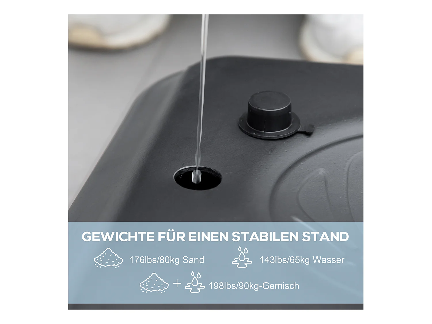 Panier de basket réglable 2-en-1, hauteur 230-305 cm, avec roues et support en acier, noir (90x60x370 cm)