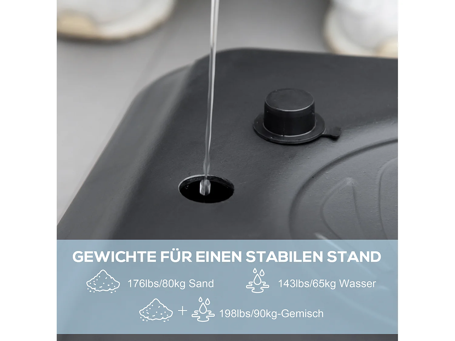 Panier de basket réglable 2-en-1, hauteur 230-305 cm, avec roues et support en acier, noir (90x60x370 cm)