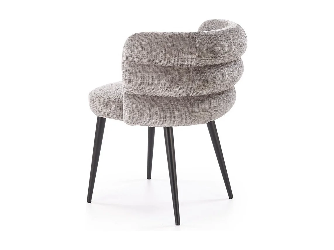 Sedia K575/Tessuto e metallo/Grigio