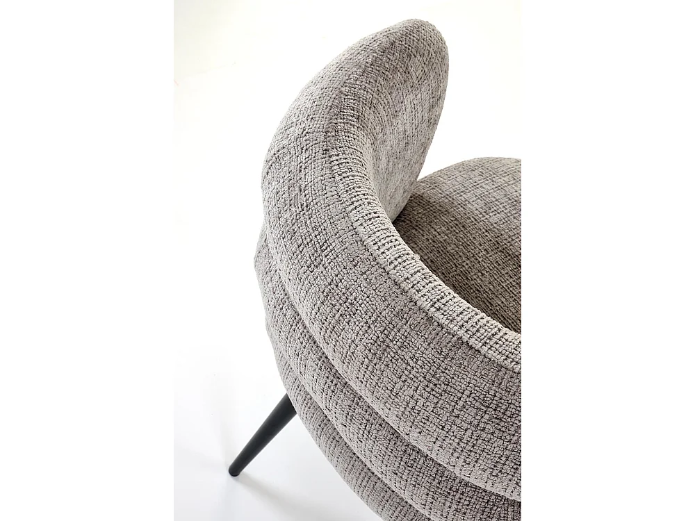 Sedia K575/Tessuto e metallo/Grigio