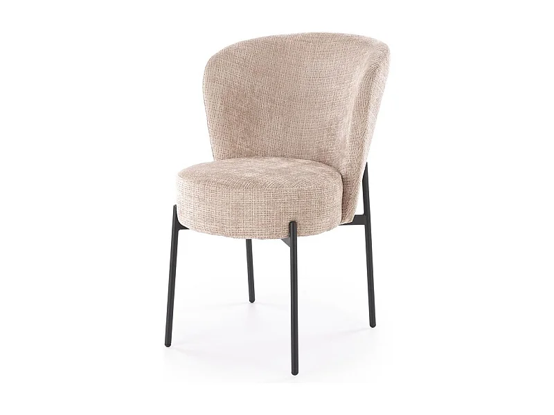 Stuhl K590/Stoffbezug&Metall/Beige