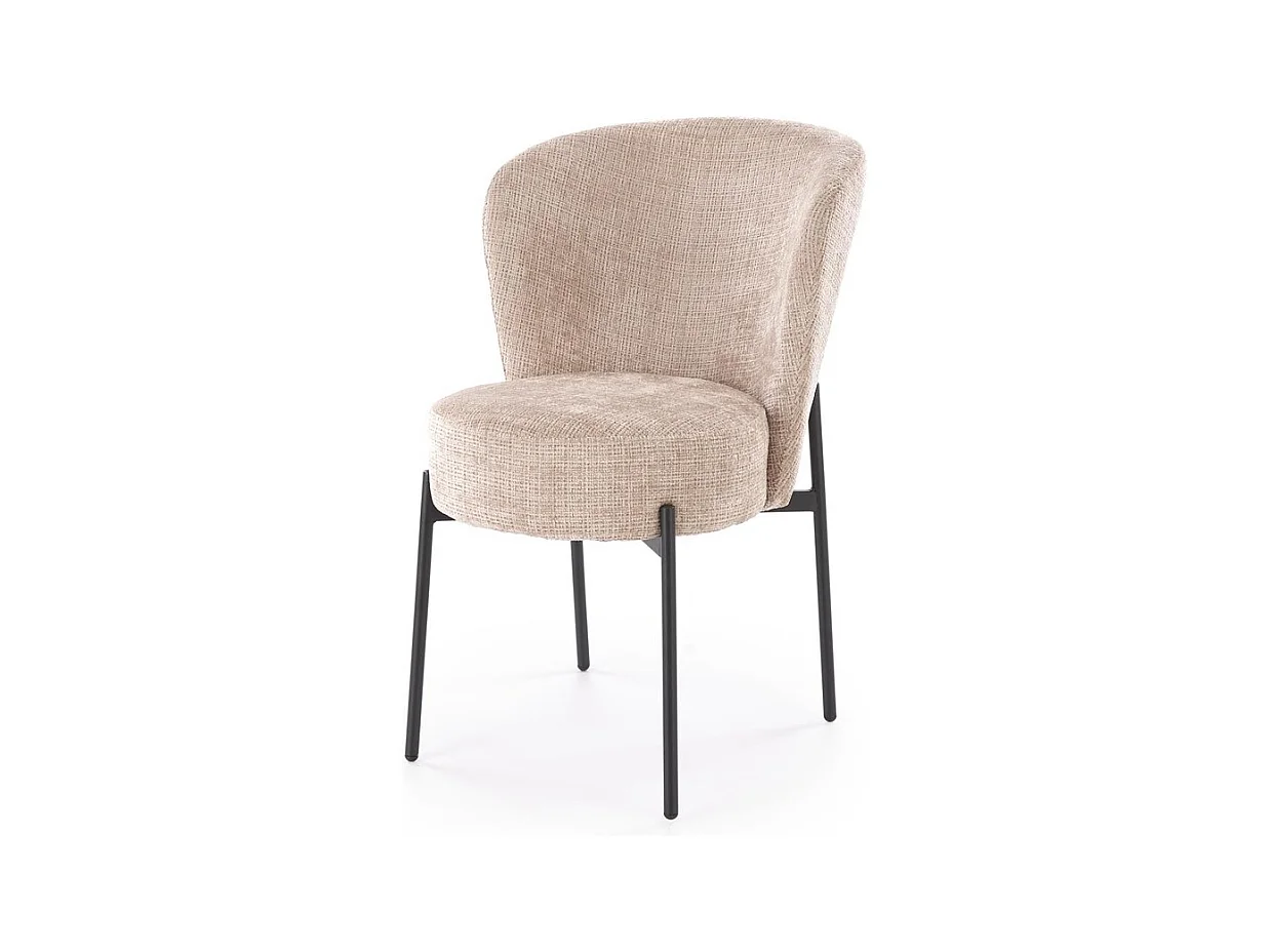 Stuhl K590/Stoffbezug&Metall/Beige