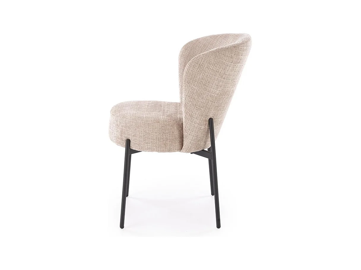 Stuhl K590/Stoffbezug&Metall/Beige