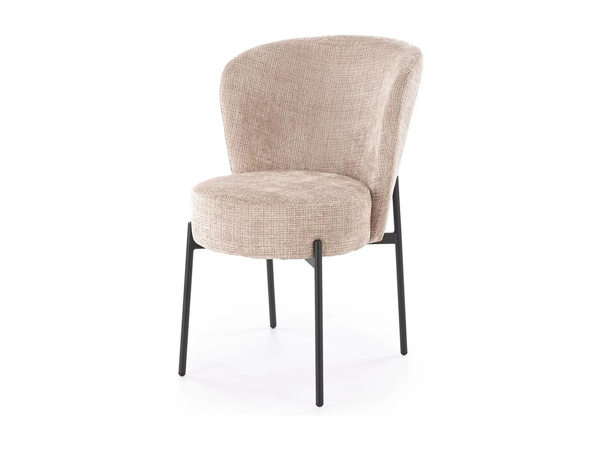Stuhl K590/Stoffbezug&Metall/Beige