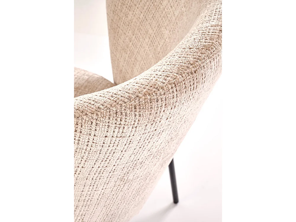 Stuhl K590/Stoffbezug&Metall/Beige