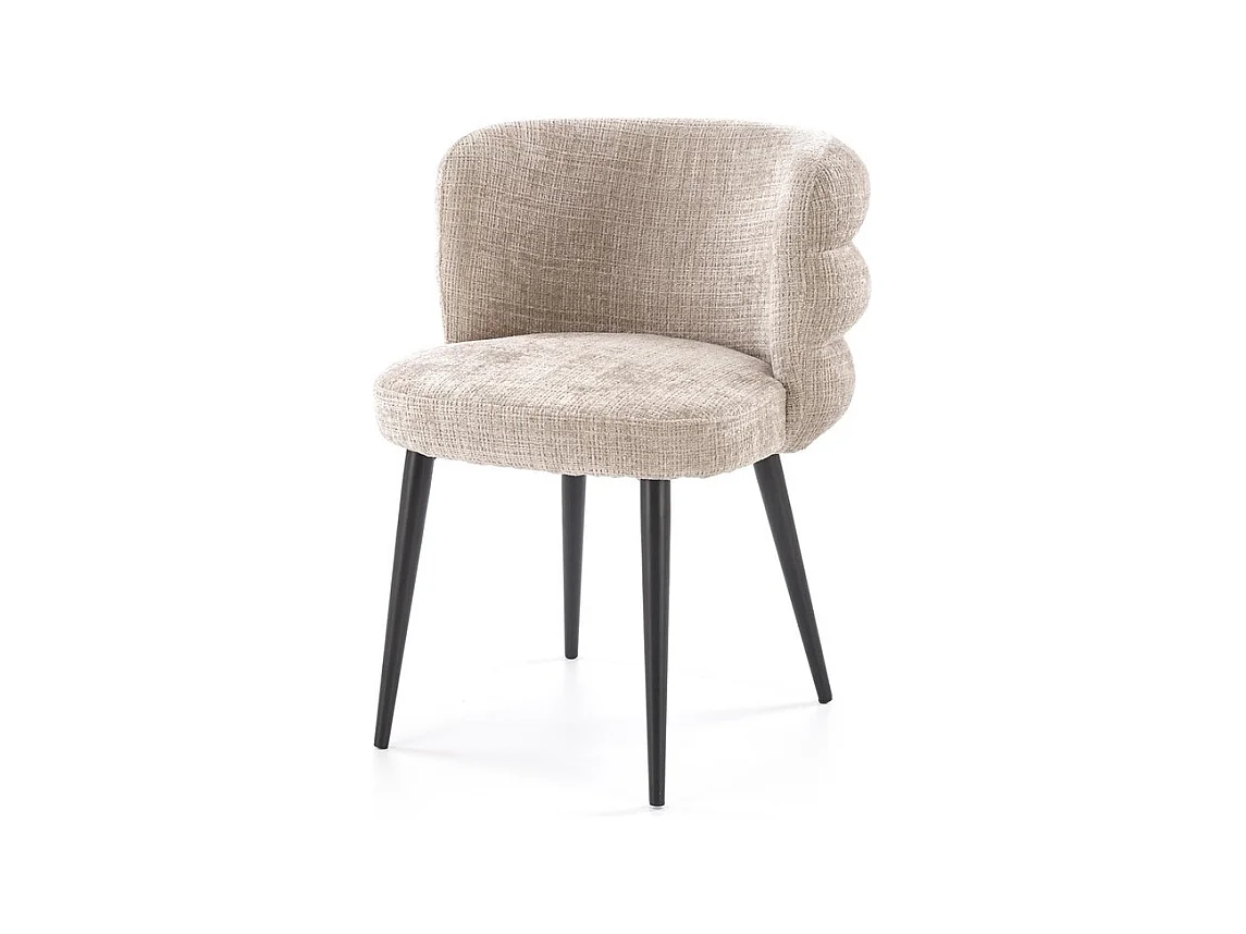 Chaise K575/Tissu et métal/Beige