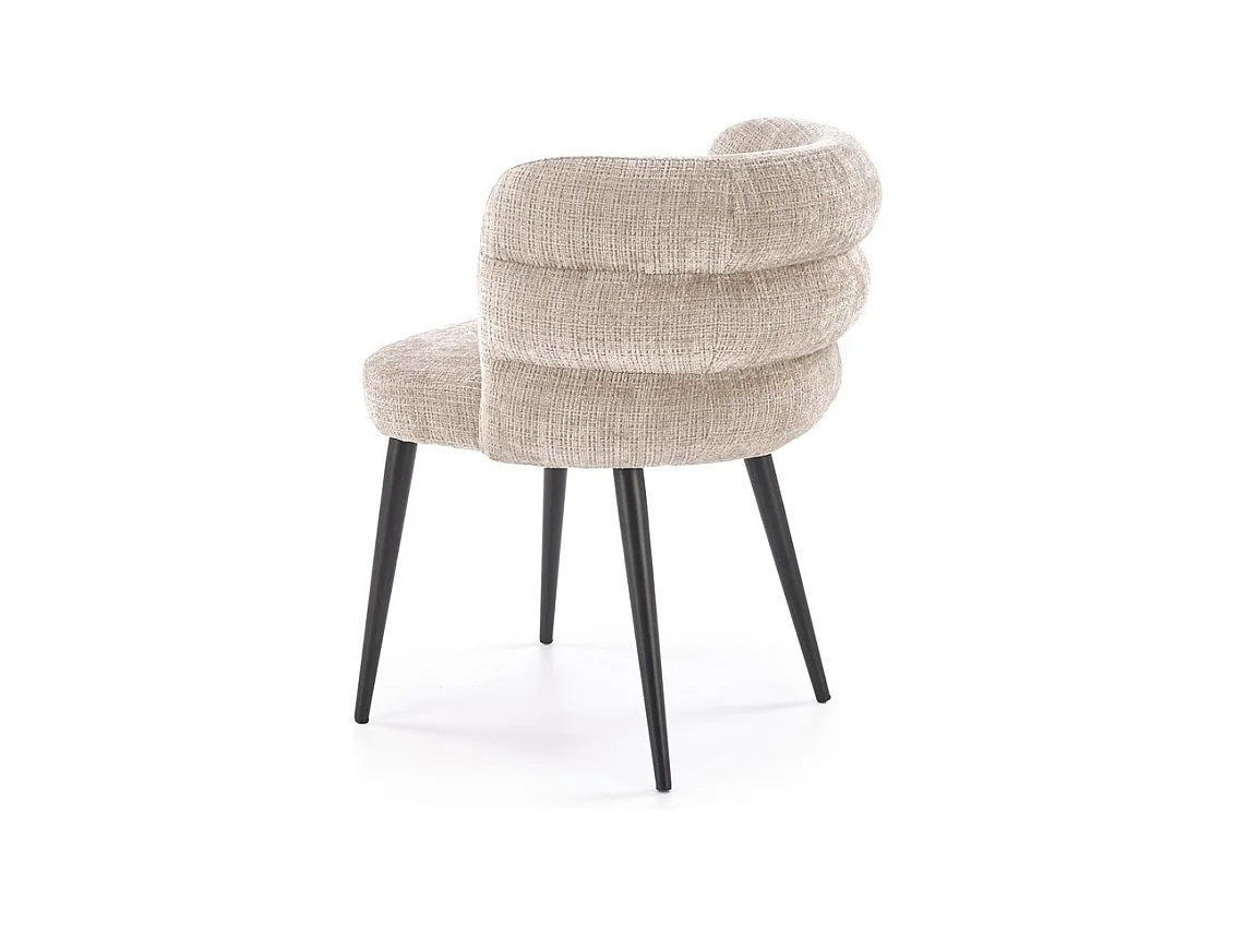 Chaise K575/Tissu et métal/Beige