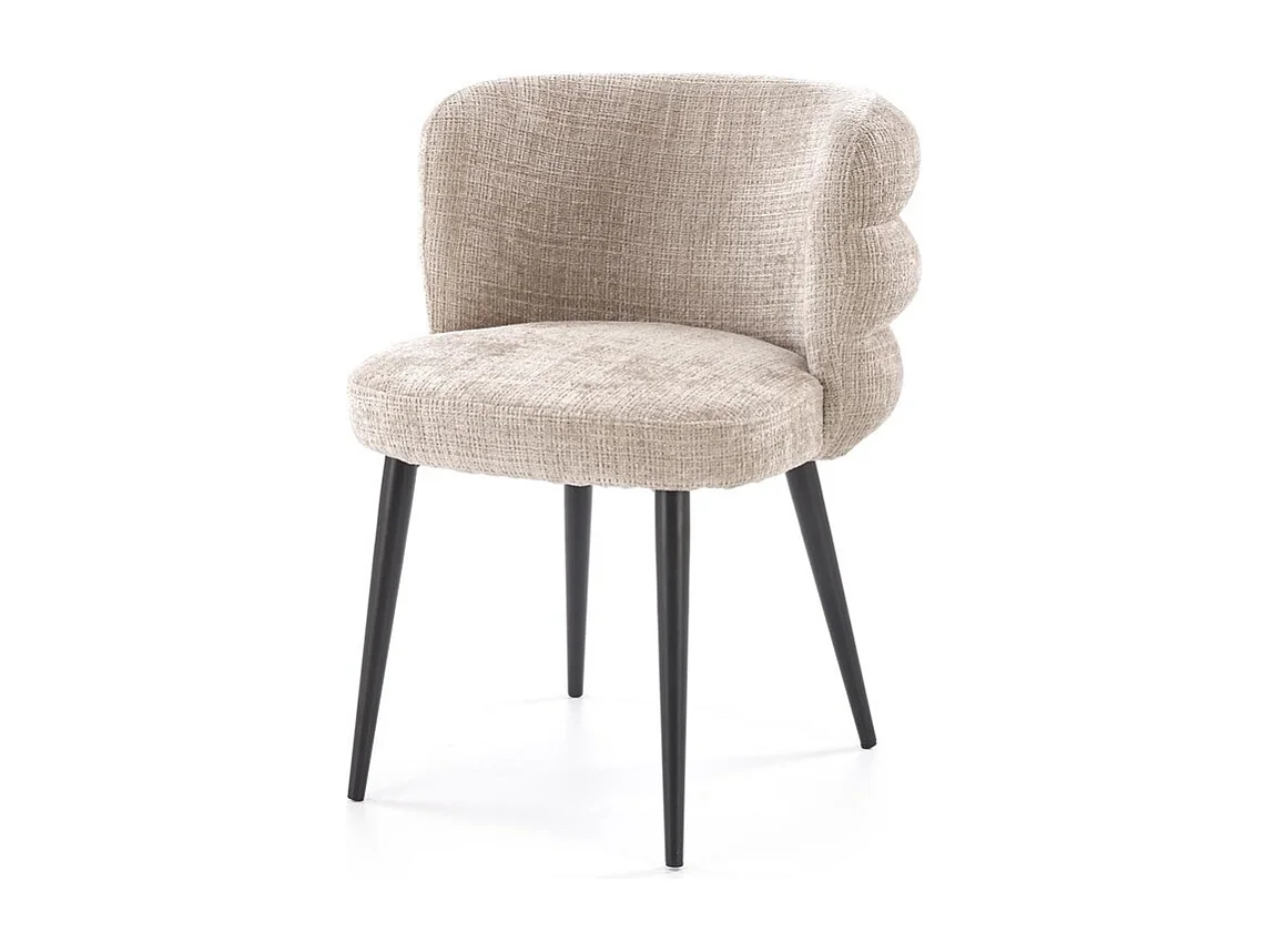 Sedia K575/Tessuto e metallo/Beige